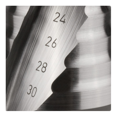 RUKO Stappenboor HSS, geslepen, spiraalvormig gecanneleerd met kruisslijping Diameter 4.0 - 12.0 mm