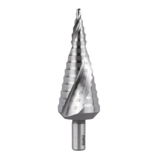 RUKO Stappenboor HSS, geslepen, spiraalvormig gecanneleerd met kruisslijping Diameter 4.0 - 30.0 mm