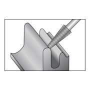 RUKO stiftfrees vorm L KEL D 12mm kop lengte 32mm schacht diameter 6mm HM Verz.Alu-4