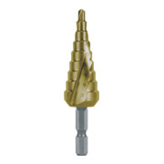 Ruko Stufenbohrer-Bit HSS-TiN, spiralgenutet mit Kreuzanschliff 65 mm HSS-1