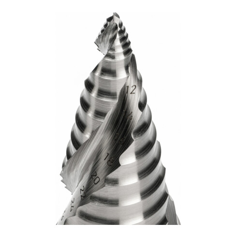 Ruko ULTIMATECUT Stufenbohrer HSS mit FLOWSTEP® Spitze Gr. 2