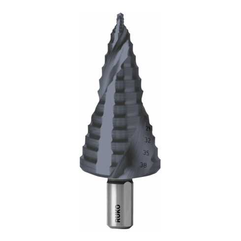 Ruko ULTIMATECUT Stufenbohrer HSS RUnaTEC mit FLOWSTEP® Spitze Gr. 3