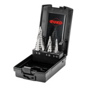Ruko Stufenbohrersatz Größe 0/9, 1, 2-1