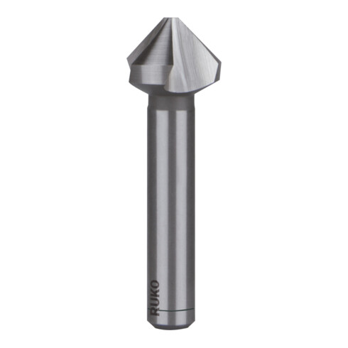 RUKO Svasatore conico e sbavatore DIN335-D 90° HSS-Co5, 3 taglienti