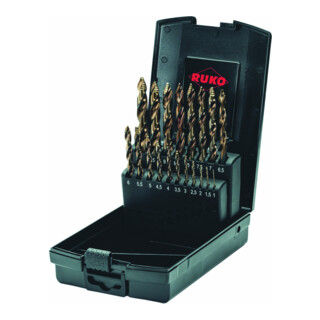 Ruko UC Jeu de spibos FLOWSTEP TIP DIN338 HSSCo 19 pcs. dans Rosebox