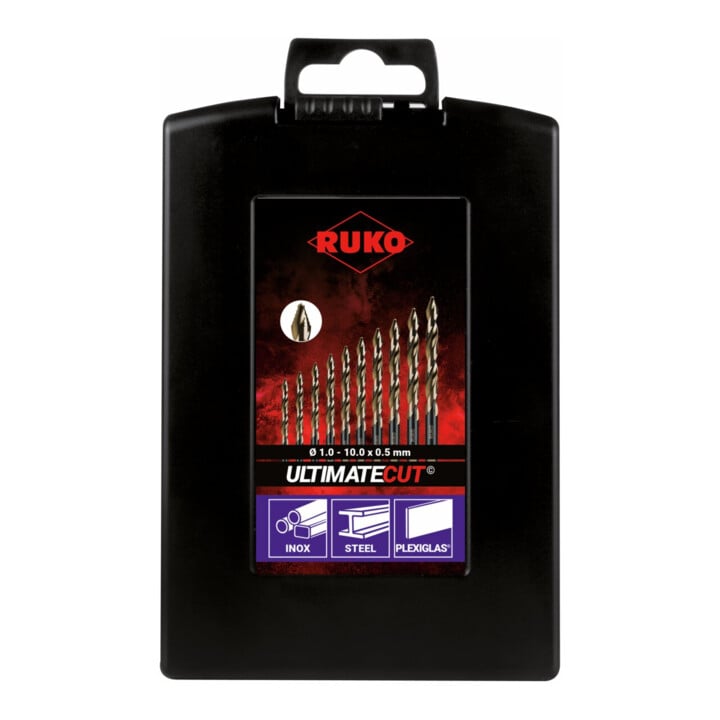 Ruko UC Jeu de spibos FLOWSTEP TIP DIN338 HSSCo 19 pcs. dans Rosebox