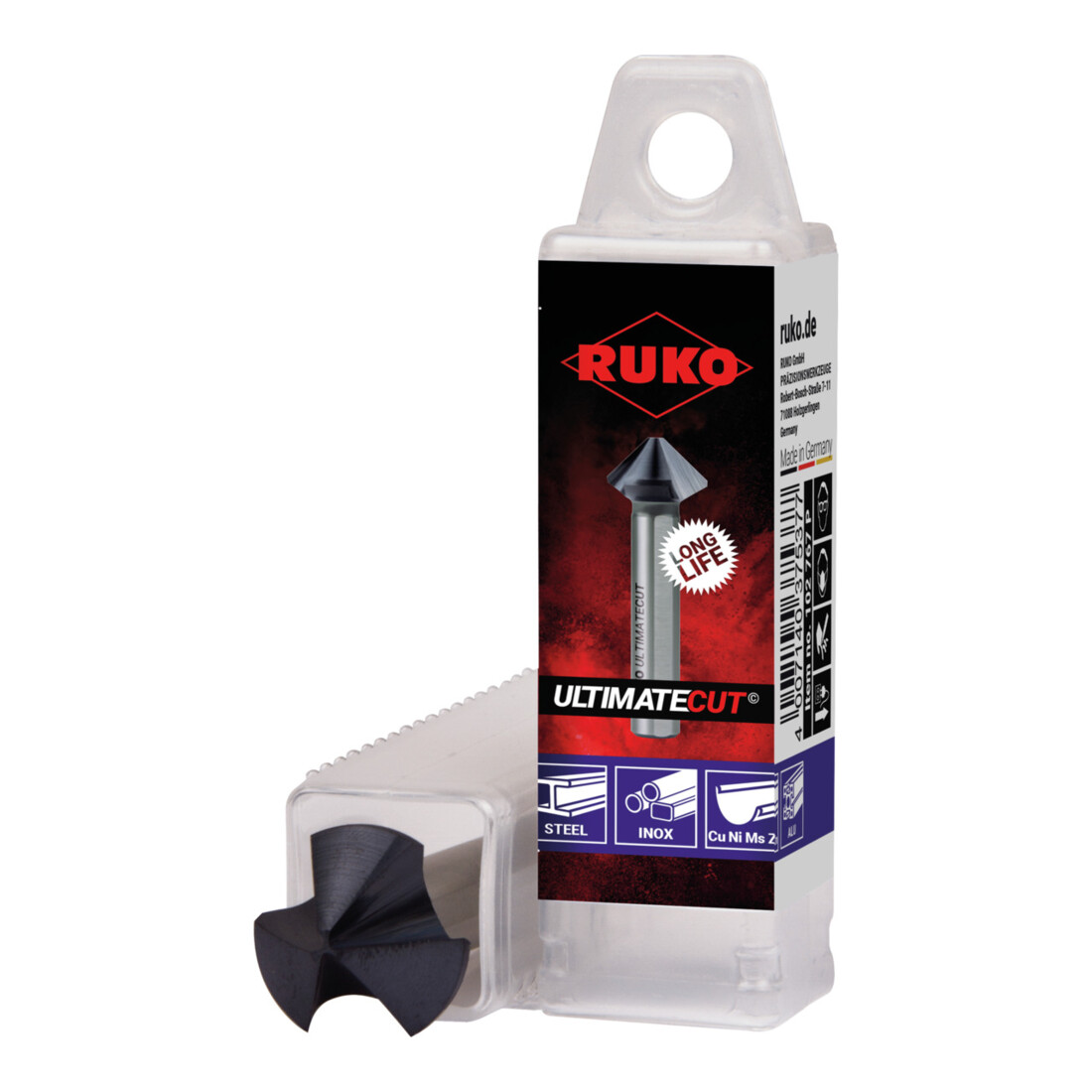 RUKO Ultimatecut Dreischneidiger HSS RUnaTEC, 90°, C, 16,5mm 3fl.