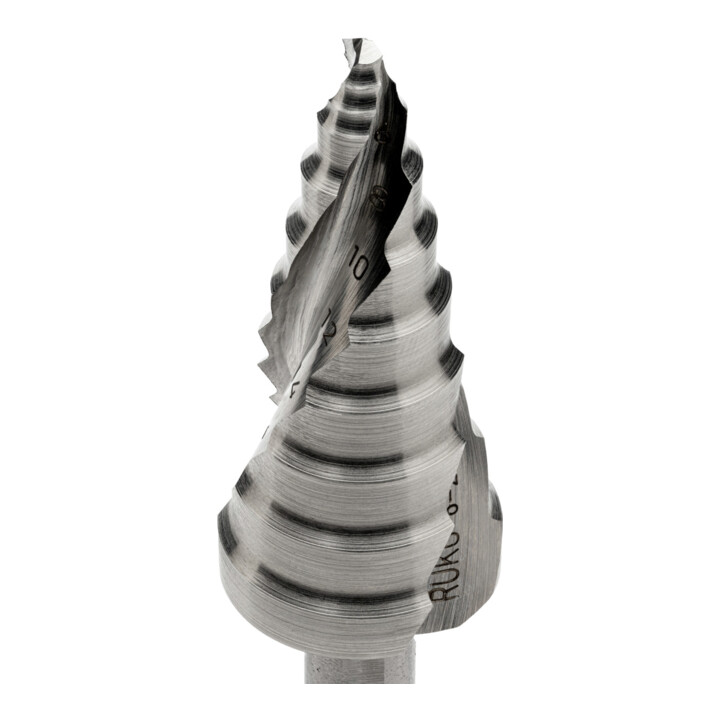 Ruko ULTIMATECUT Stufenbohrer HSS mit FLOWSTEP® Spitze Gr. 1