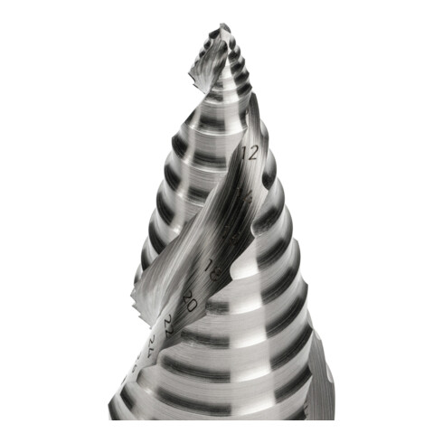 Ruko ULTIMATECUT Stufenbohrer HSS mit FLOWSTEP® Spitze Gr. 1