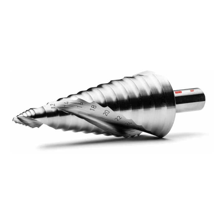 Ruko ULTIMATECUT Stufenbohrer HSS mit FLOWSTEP® Spitze Gr. 1