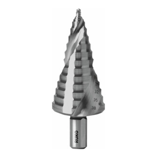 Ruko ULTIMATECUT Stufenbohrer HSS mit FLOWSTEP® Spitze Gr. 3