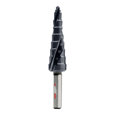 Ruko ULTIMATECUT Stufenbohrer HSS  RUnaTEC mit FLOWSTEP® Spitze Gr. 0/9