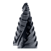 Ruko ULTIMATECUT Stufenbohrer HSS RUnaTEC mit FLOWSTEP® Spitze Gr. 1-4