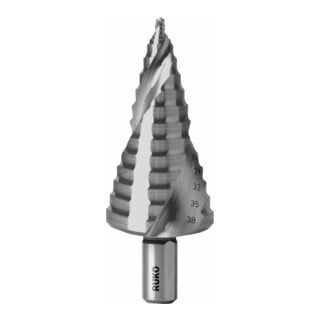 Ruko ULTIMATECUT Stufenbohrer HSSE-Co 5 mit FLOWSTEP® Spitze Gr. 3