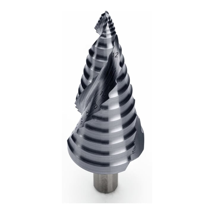 Ruko ULTIMATECUT Stufenbohrer HSSE-Co 5 RUnaTEC mit FLOWSTEP® Spitze Gr. 3