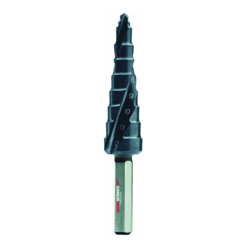 Ruko ULTIMATECUT Stufenbohrer mit FLOWSTEP Spitze, HSS Gr.0/9