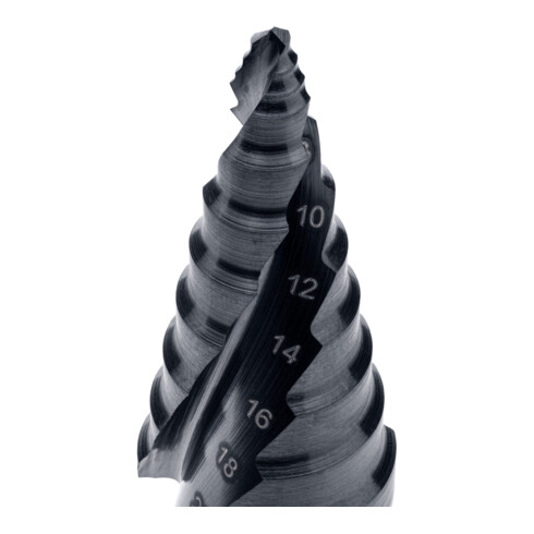 Ruko ULTIMATECUT Stufenbohrer HSS RUnaTEC mit FLOWSTEP® Spitze Gr. 1