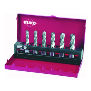 RUKO Vollbohrersatz Solid 3S D.10-15mm HSS Weldon