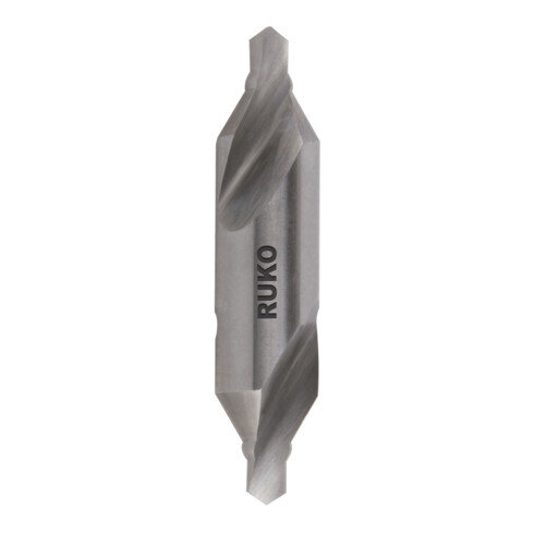 RUKO Zentrierbohrer DIN 333 HSS Form A mit Verstärkungswulst Ø 5,0 x 63,0 x 12,5 mm