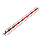 RUMOLD Dreikantmaßstab 160/2/30 Berufsschule 2 30cm Kunststoff weiß-1