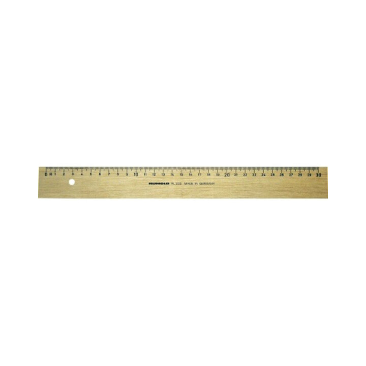 RUMOLD Holzlineal FL232/30 aus Weißbuche 30cm natur
