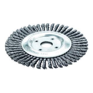 Rundbürste D.115mm Bohr.Drahtstärke 0,5mm STA 6mm 15000min-¹ LESSMANN