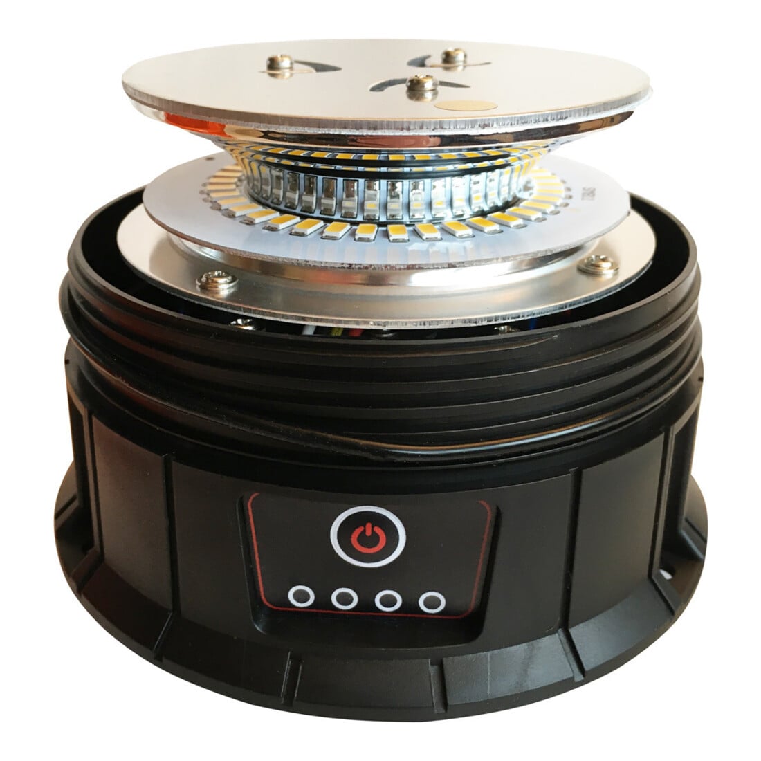 Rundumkennleuchte LED Akku, Magnetisch, Saugfuß