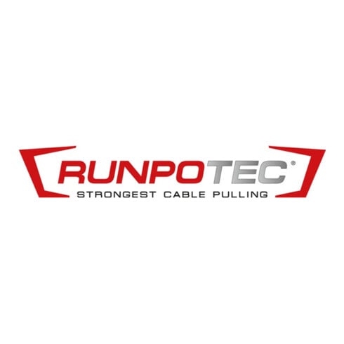 RUNPOTEC câble de tirage RUNPOFIX 4 pcs avec capuchon de protection et crochet, set de 4