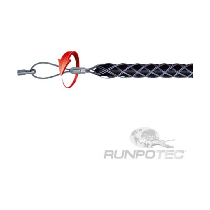 Runpotec Gaine de tirage câble avec dévidoir 9-15 mm 20266