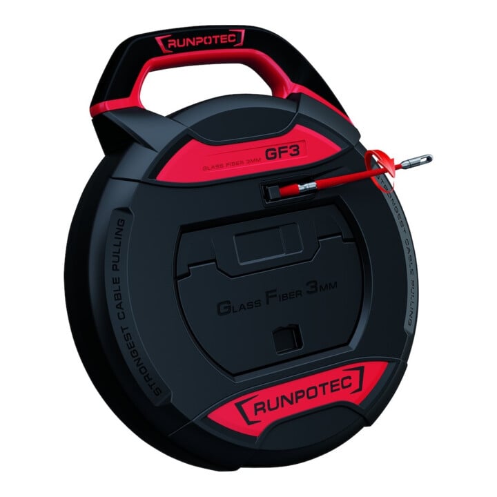 RUNPOTEC Kabeleinziehgerät GF3 bande L.50m rayon de courbure 38mm sans compteur