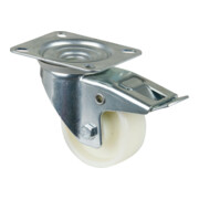 Ruota piroettante BS con dispositivo di bloccaggio, cuscinetto a rullo in poliammide