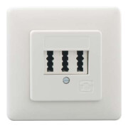 Rutenbeck Boîte de connexion TAE 3X6 NFN encastrée rouge-1