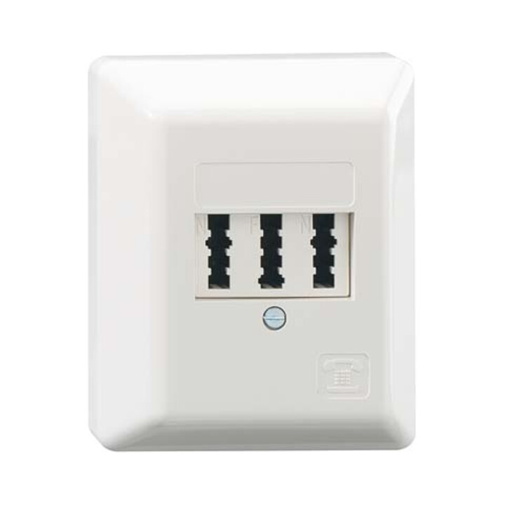 Rutenbeck Boîte de connexion TAE 3x6NFN Ap rw