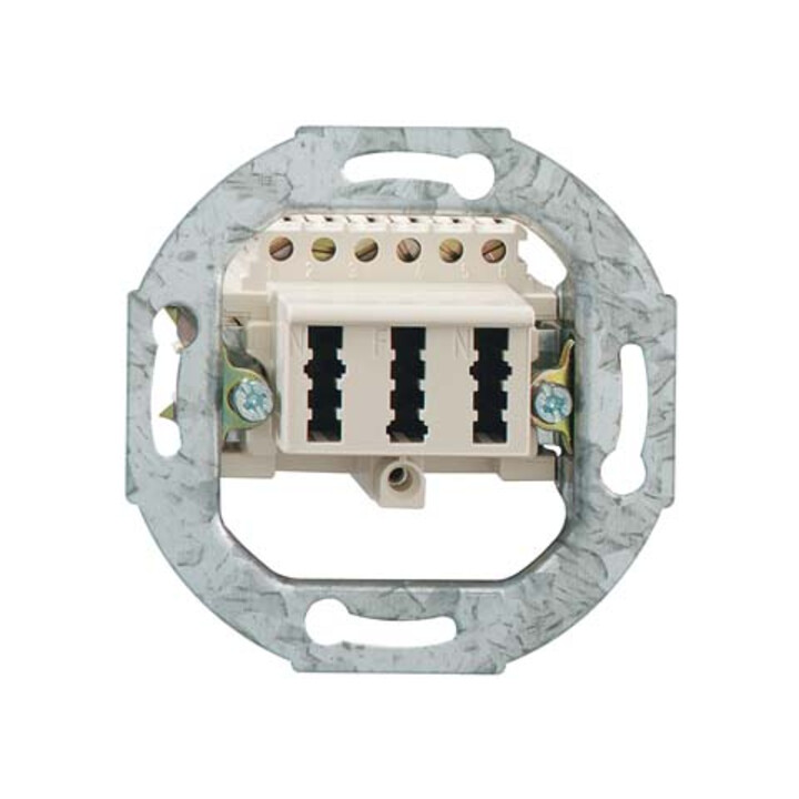 Rutenbeck Boîte de connexion TAE encastrée 3x6 NFN Up0 rouge