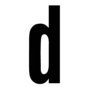 RZB Lettre d noire 100 mm petite 99222.013.D/K-1