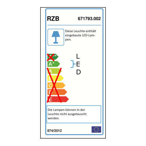 RZB Sicherheitsleuchte ws LED 4,5W 671793.002