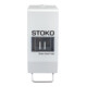 S.C. JOHNSON Dosatore Vario, in acciaio legato verniciato bianco Stoko Vario mat, Bianco-1