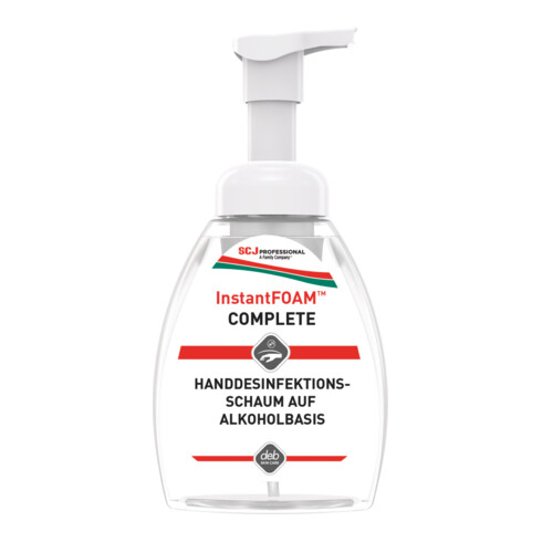 S.C. Johnson Haut-Desinfektionsmittel Deb InstantFOAM Complete, Inhalt: 250 ml