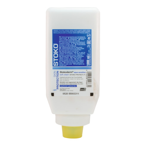 S.C. Johnson Hautschutzcreme Stokoderm aqua sensitive, Inhalt: 1000A ml
