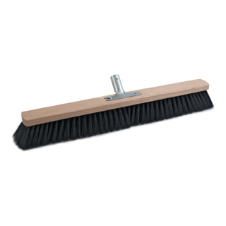Saalbesen Balai de salle mélange de qualité L.500mm avec support manche métal bois plat