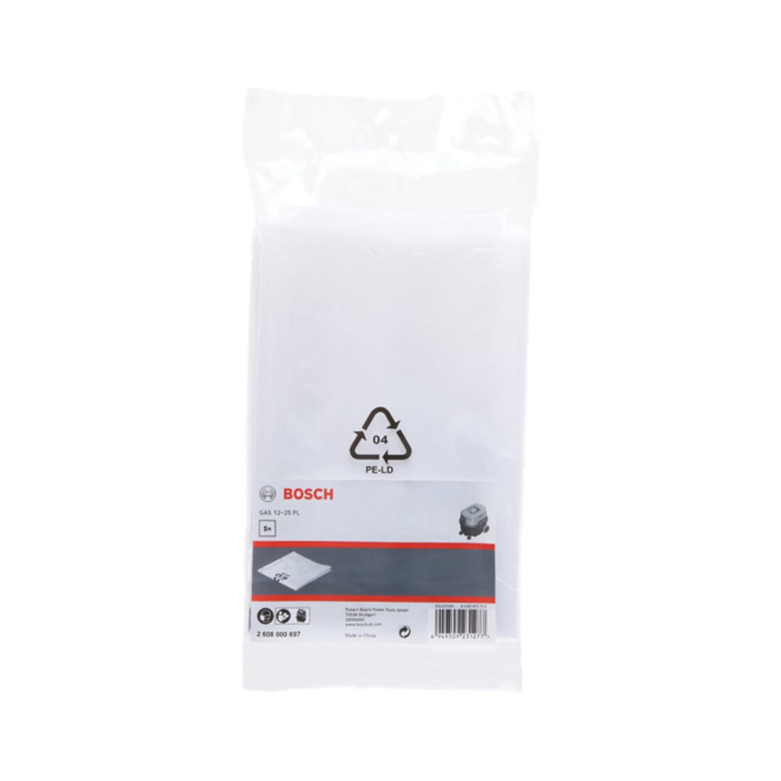 Sac à déchets Bosch, 20l, GAS 12-25 PL