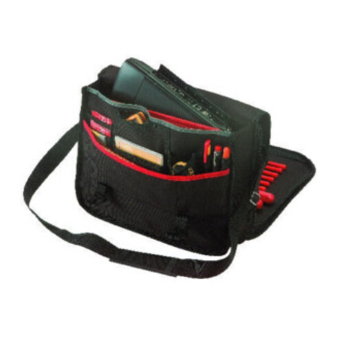 Sac à outils largeur 320x400x130mm, 10 poches intérieures/extérieures + bandoulière réglable