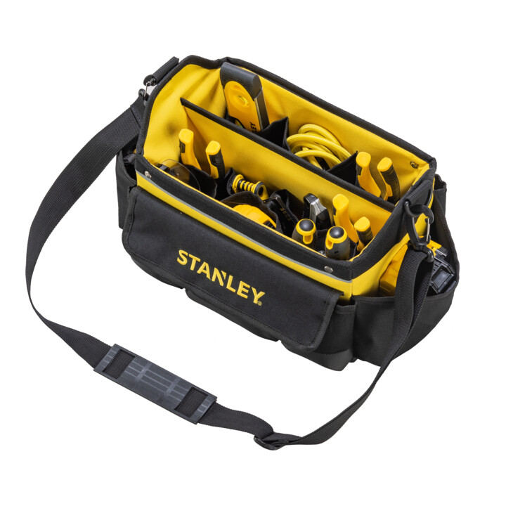Sac à outils Stanley, design ouvert