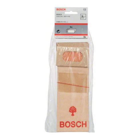 Sac à poussière Bosch pour ponceuses orbitales, papier, pour GSS 230 / 280A / 280 AE
