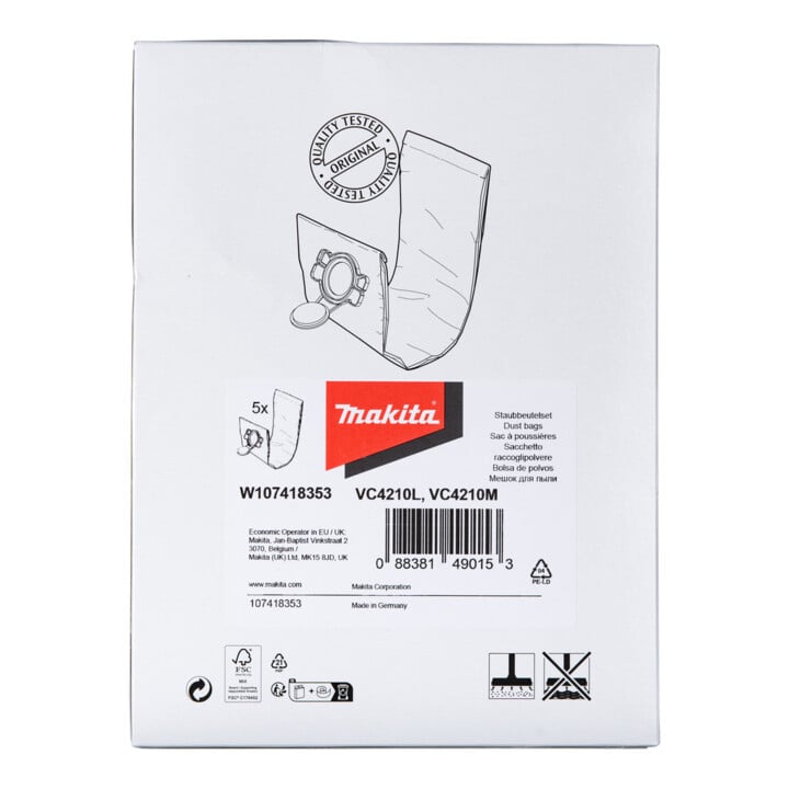 Sac de filtrage Makita Mk W107418353