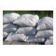 Sac de sable en tissu PP blanc 400x600mm avec lien de fixation-2