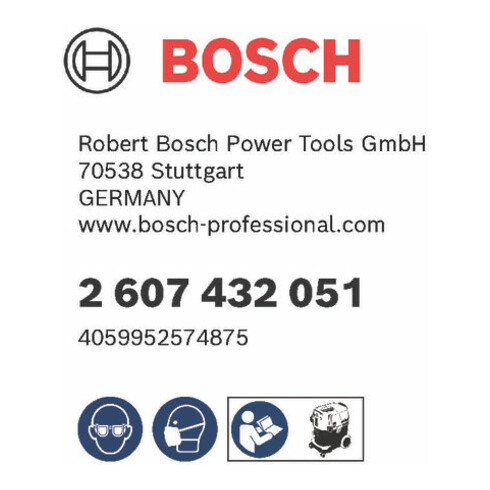 Sac d'élimination PE Bosch, 10 pièces, pour GAS 35 H AFC, GAS 35 M AFC, GAS 55 M AFC