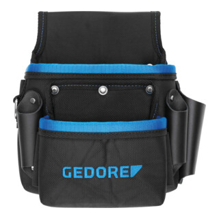 Sac duo Gedore pour ceinture professionnelle 2 compartiments cuir