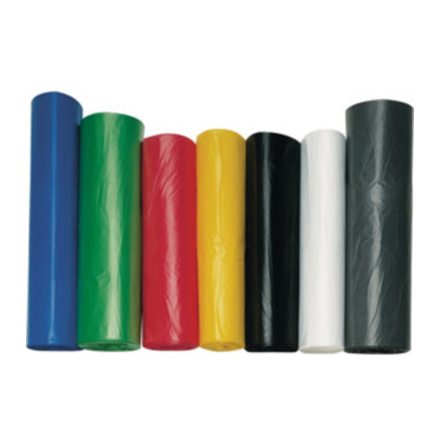 Sac en plastique 70 l jaune 50 µm l.575xL1000mm 250pièces/carton