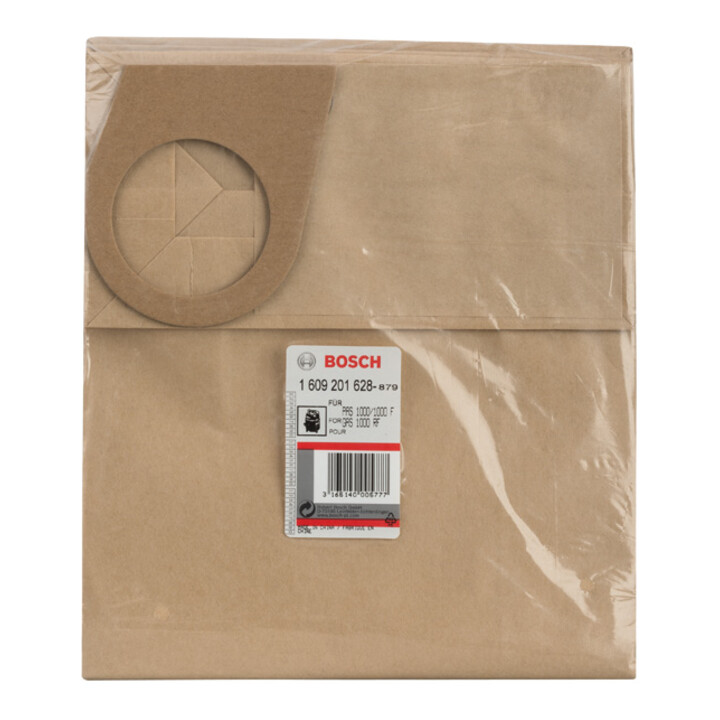 Sac filtrant en papier Bosch adapté au GAS 1000 RF PAS 900 PAS 1000 PAS 1000 F